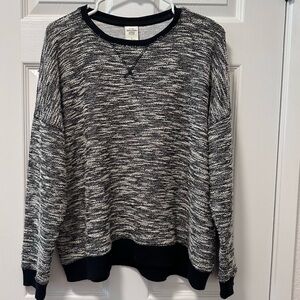 Abercrombie & Fitch Sweater- Ivory/Black size L